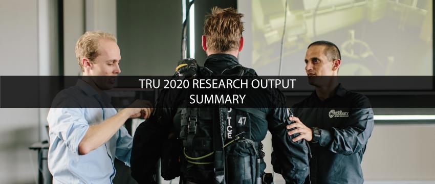 TRU 2020 Research Output Summary