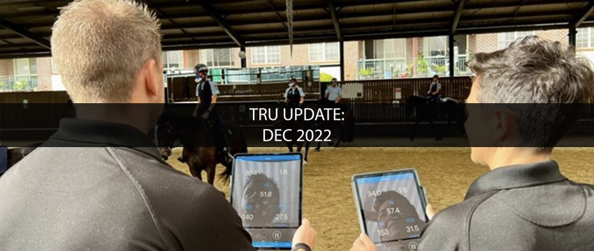 Picture of two researchers recording information