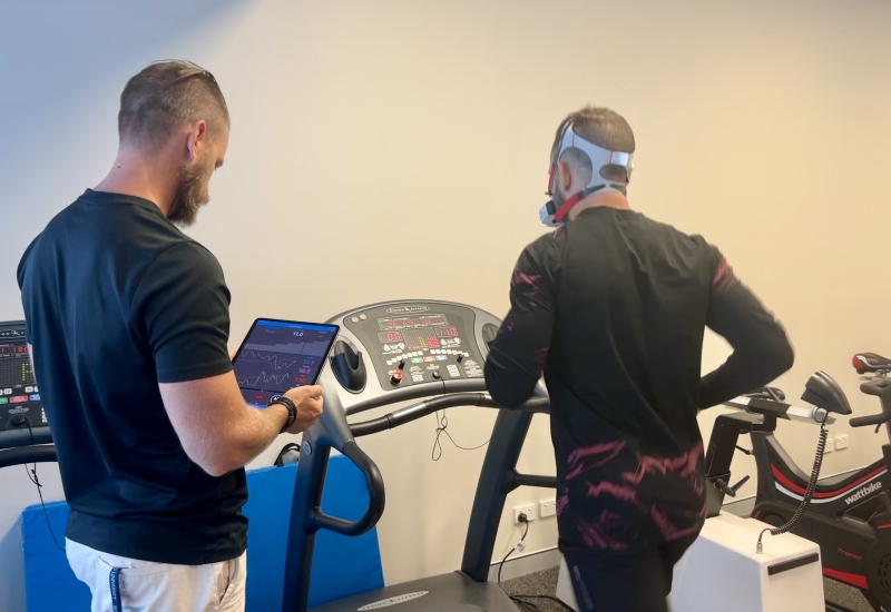 Dr Schram and UFC fighter Shannon Ross
